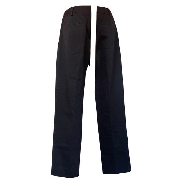 Max Mara pants trousers size 10 black straight leg cotton stretch career cady - Picture 6 of 8